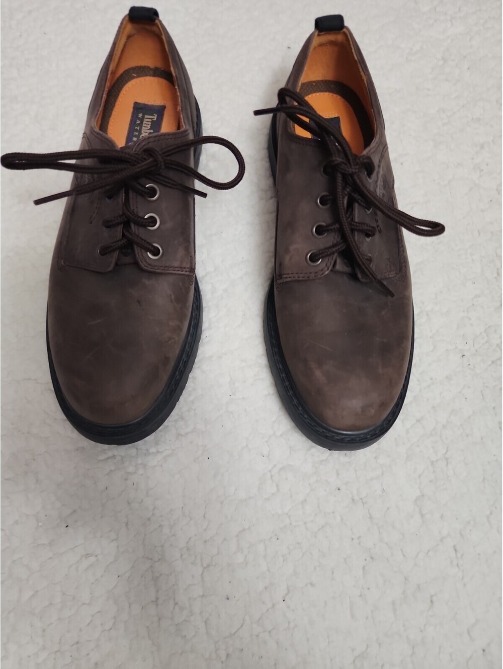 Timberland Men Brown Leather Waterproof Oxford size 8.5M #95040 Walking shoes